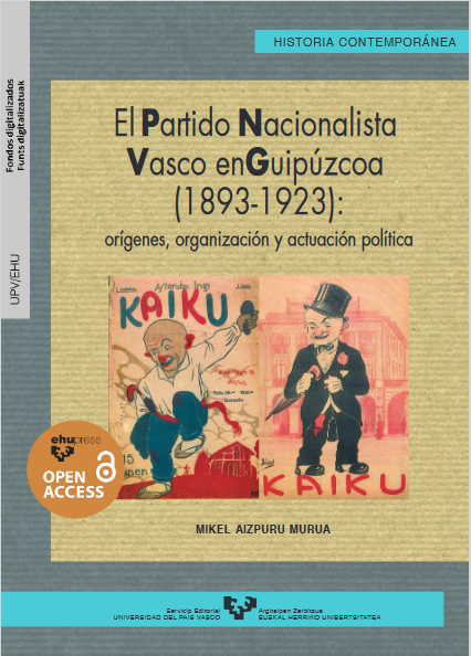 Imagen de portada del libro El Partido Nacionalista Vasco en Guipúzcoa (1893-1923)