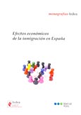 Imagen de portada del libro Efectos económico de la inmigración en España