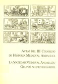Imagen de portada del libro La sociedad medieval andaluza, grupos no privilegiados