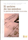 Imagen de portada del libro El archivo de los sonidos