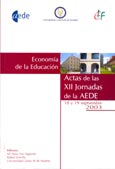 Imagen de portada del libro Economía de la educación AEDE XII