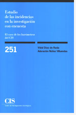 Imagen de portada del libro Estudio de las incidencias en la investigación con encuesta