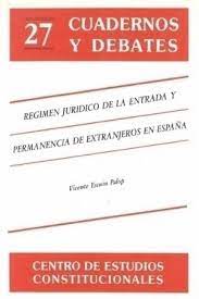 Imagen de portada del libro Régimen jurídico de la entrada y permanencia de extranjeros en España