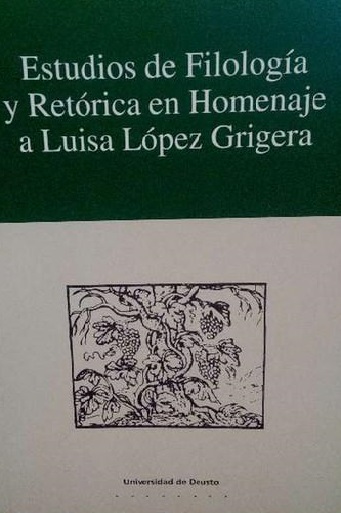 Imagen de portada del libro Estudios de filología y retórica en homenaje a Luisa López Grigera
