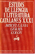 Imagen de portada del libro Miscel·lània Germà Colón/4