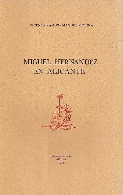 Imagen de portada del libro Miguel Hernández en Alicante