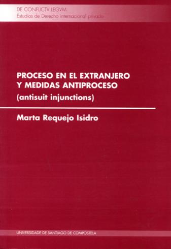 Imagen de portada del libro Proceso en el extranjero y medidas antiproceso