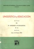 Imagen de portada del libro Linguística y educación