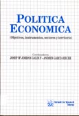 Imagen de portada del libro Política económica : (objetivos, instrumentos, sectores y territorio)
