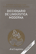 Imagen de portada del libro Diccionario de lingüística moderna