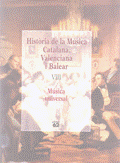 Imagen de portada del libro Història de la música catalana, valenciana i balear. 8. Música universal