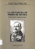 Imagen de portada del libro La dictadura de Primo de Rivera