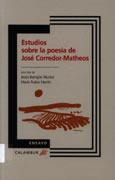 Imagen de portada del libro Estudios sobre la poesía de José Corredor Matheos