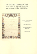 Imagen de portada del libro Ciclo de conferencias, archivos municipales de Andalucía Oriental