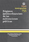 Imagen de portada del libro Régimen jurídico-financiero de las subvenciones públicas