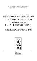 Imagen de portada del libro Universidades hispánicas