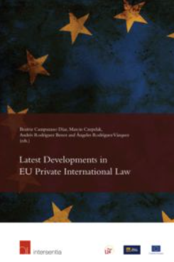 Imagen de portada del libro Latest developments in EU private international law