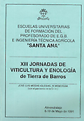 Imagen de portada del libro XIII Jornadas de viticultura y enología de Tierra de Barros