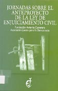 Imagen de portada del libro Jornadas sobre el anteproyecto de la Ley de enjuiciamiento civil