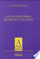Imagen de portada del libro La controversia de Hegel con Kant