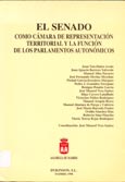 Imagen de portada del libro El Senado como cámara de representación territorial y la función de los parlamentos autonómicos