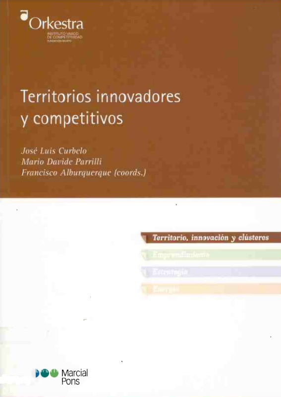 Imagen de portada del libro Territorios innovadores y competitivos