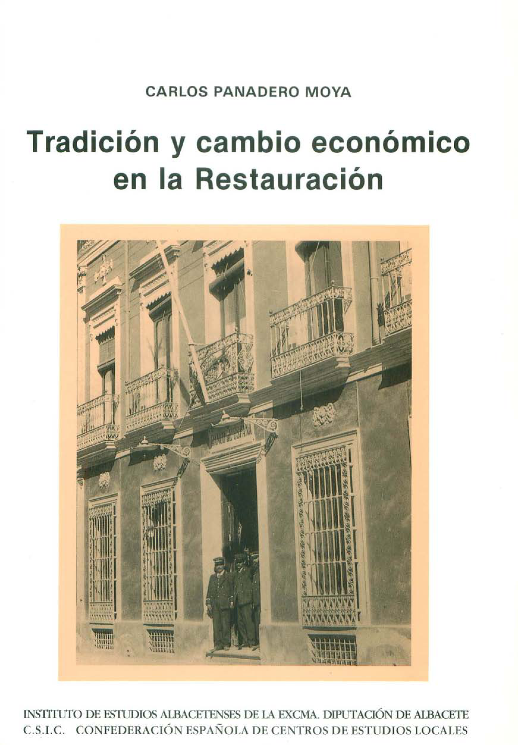 Imagen de portada del libro Tradición y cambio económico en la Restauración