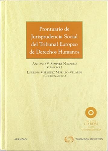Imagen de portada del libro Prontuario de Jurisprudencia Social del Tribunal Europeo de Derechos Humanos (1975-2009)
