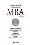 Imagen de portada del libro Lo que se aprende en los mejores MBA