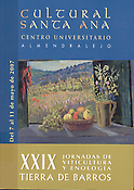 Imagen de portada del libro XXIX Jornadas de Viticultura y Enología de la Tierra de Barros