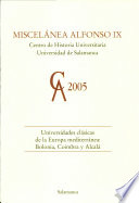 Imagen de portada del libro Universidades clásicas de la Europa Mediterránea