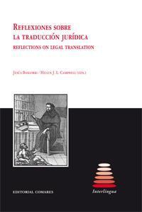 Imagen de portada del libro Reflexiones sobre la traducción jurídica