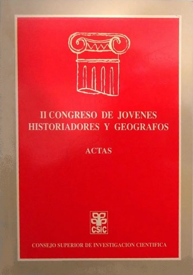 Imagen de portada del libro II Congreso de Jóvenes Historiadores y Geógrafos