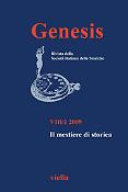 Imagen de portada del libro Genesis. VIII/1, 2009. Il mestiere di storica