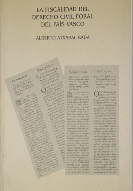 Imagen de portada del libro La fiscalidad del derecho civil foral del País Vasco