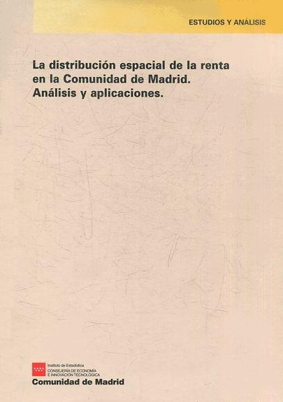 Imagen de portada del libro La distribución espacial de la renta en la Comunidad de Madrid