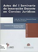 Imagen de portada del libro Actas del I Seminario de Innovación Docente en Ciencias Jurídicas