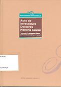 Imagen de portada del libro Acto de investidura como doctores "honoris causa" de los profesores Manuel Carlos Palomeque López y Luis Medrano Arce
