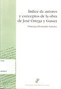 Imagen de portada del libro Índice de autores y conceptos de la obra de José Ortega y Gasset