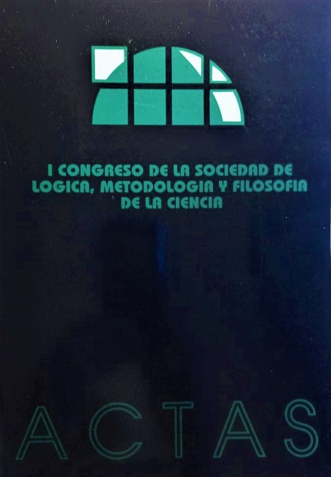 Imagen de portada del libro Actas del I Congreso de la Sociedad de Lógica, Metodología y Filosofía de la Ciencia en España