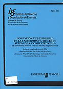 Imagen de portada del libro Innovación y flexibilidad de la universidad a través de autonomía y competitividad