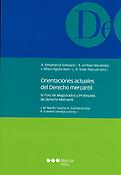 Imagen de portada del libro Orientaciones actuales del Derecho Mercantil