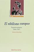 Imagen de portada del libro El nihilismo europeo