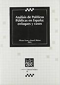 Imagen de portada del libro Análisis de políticas públicas en España
