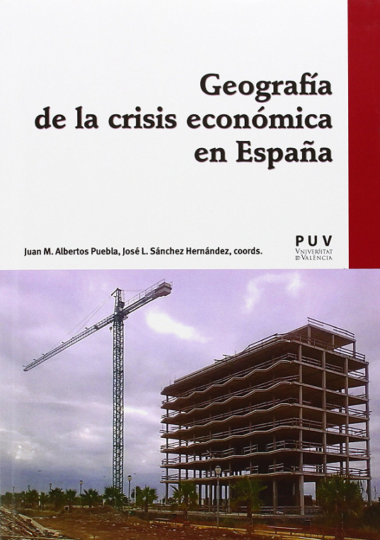 Imagen de portada del libro Geografía de la crisis económica en España