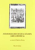 Imagen de portada del libro Filologia dei testi a stampa (area iberica)