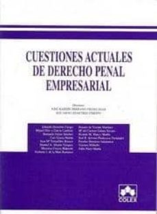 Imagen de portada del libro Cuestiones actuales de derecho penal empresarial