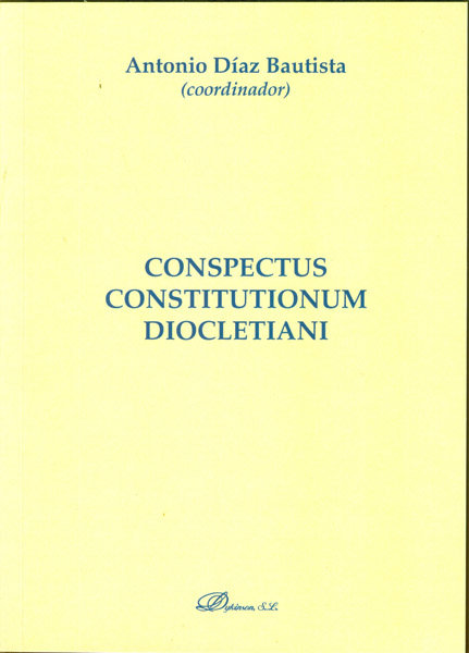 Imagen de portada del libro Conspectus constitutionum Diocletiani