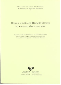 Imagen de portada del libro Basque and (Paleo) Hispanic studies in the wake of Michelena's work