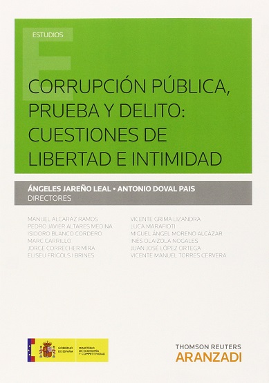 Imagen de portada del libro Corrupción pública, prueba y delito